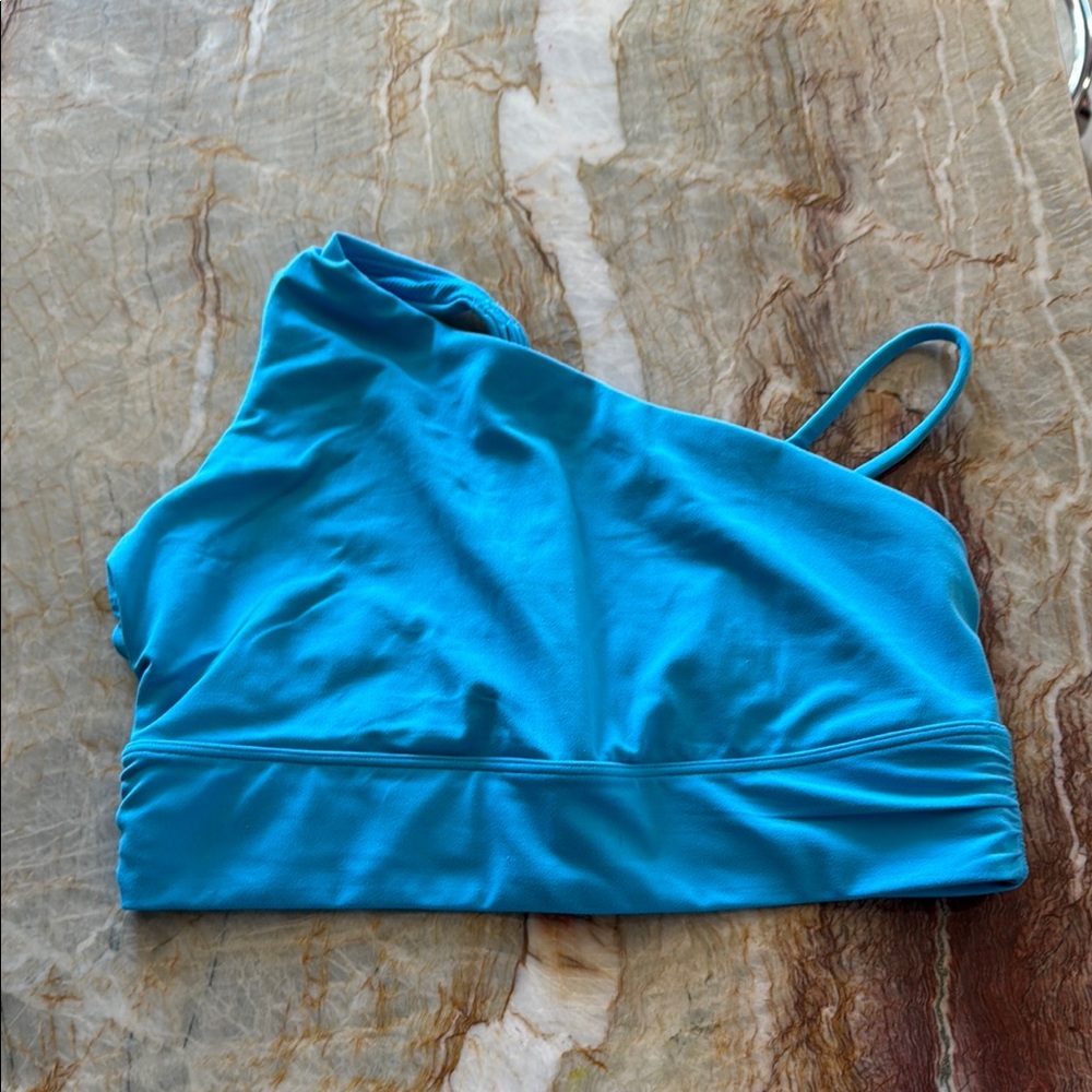 Athleta Women's One-Shoulder Blue Bralette